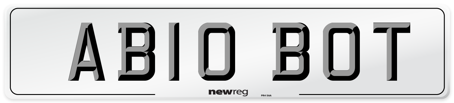 AB10 BOT Number Plate from New Reg